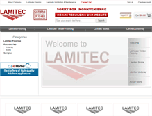 Tablet Screenshot of lamitec.com.au
